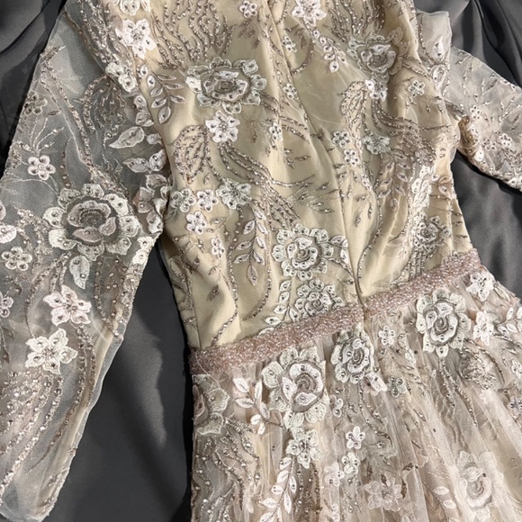 Mac Duggal champagne midi gown - Picture 2 of 5